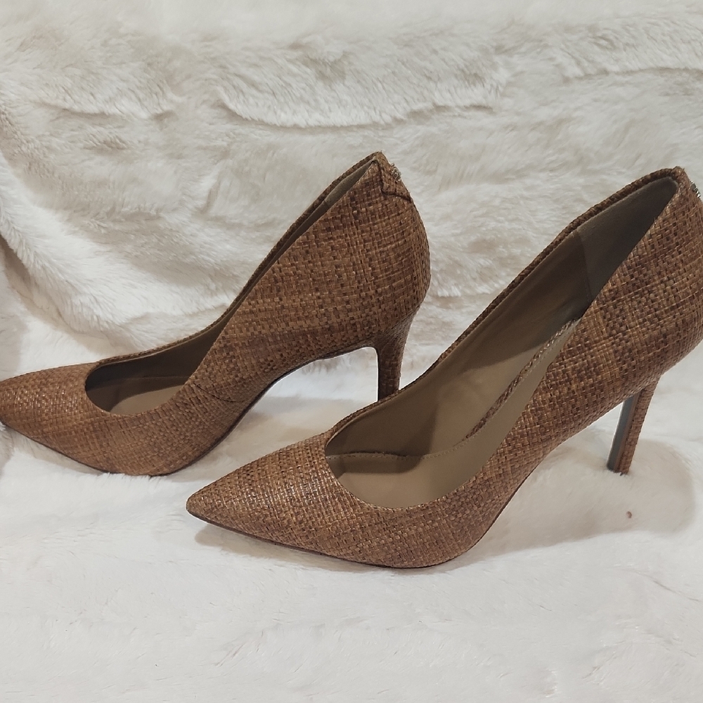 Sam Edelman Textured Brown Heels - Picture 3 of 7